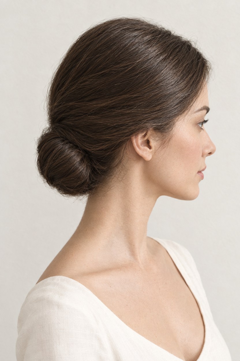 シニヨンのヘアスタイルのイメージ