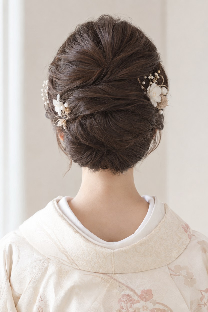 和装のヘアスタイルのイメージ